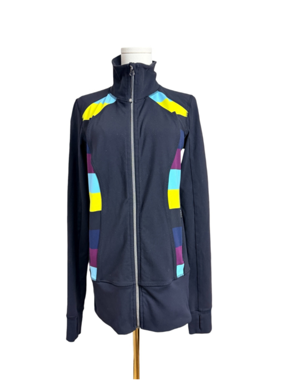 LULULEMON Nice Asana Black Jacket Luon Full Zip Athletic Gym Training Top, Sz 4 - Picture 3 of 16